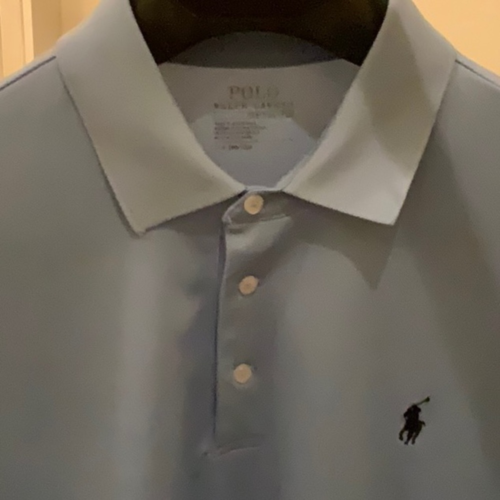 Polo by Ralph Lauren Performance Blue Polo Shirt Classic Style